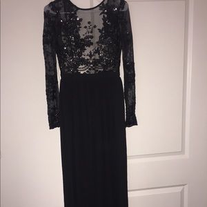 Black maxi dress